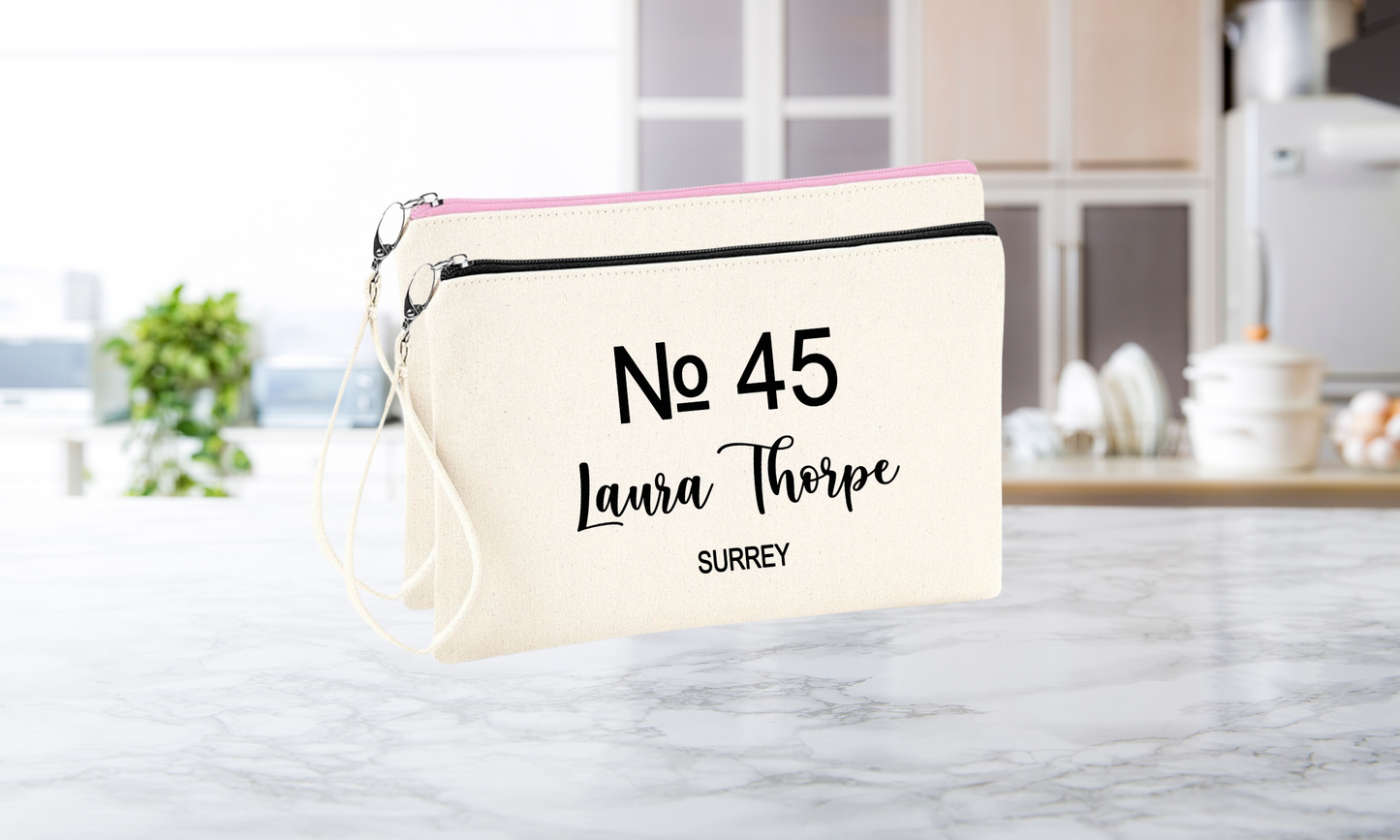 № Name and Location Cosmetic Bag