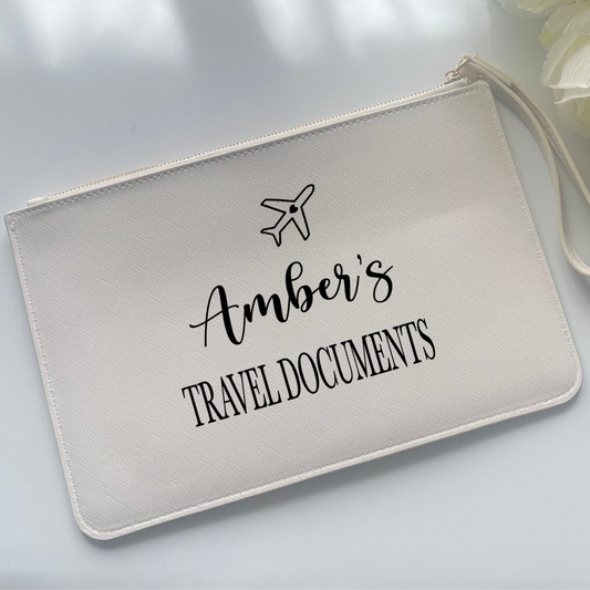 Personalised Travel Wallet With Airplane Detail