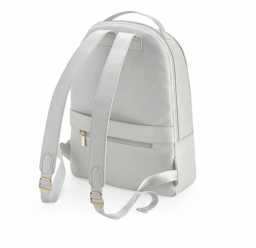 Personalised Initial Backpack In Grey