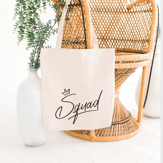 Squad Tote Bag With Crown Detail