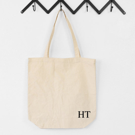 Personalised Initial Cotton Tote Bag