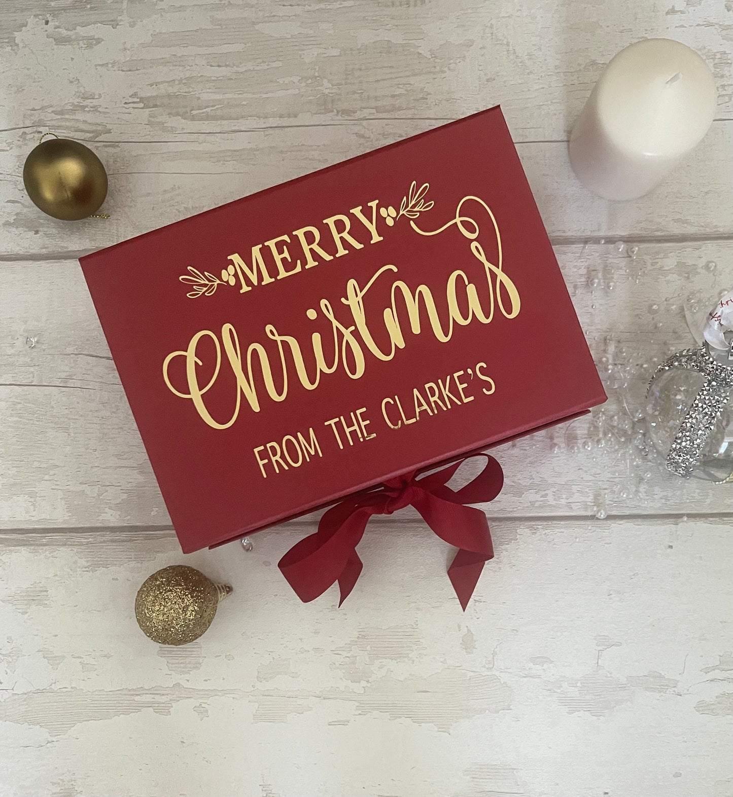 Merry Christmas Gift Box Personalised Box